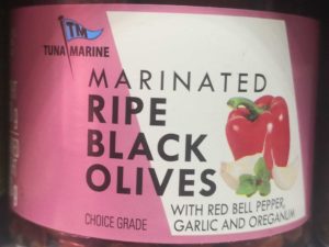 Marinated Ripe Black Olives