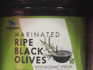 Marinated Black olives