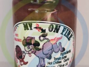 My A$$ is On Fire Chilli Sauce Jar