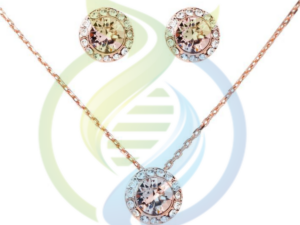 Civetta Spark Judy Set with Swarovski Vintage Rose Rosegold Crystals